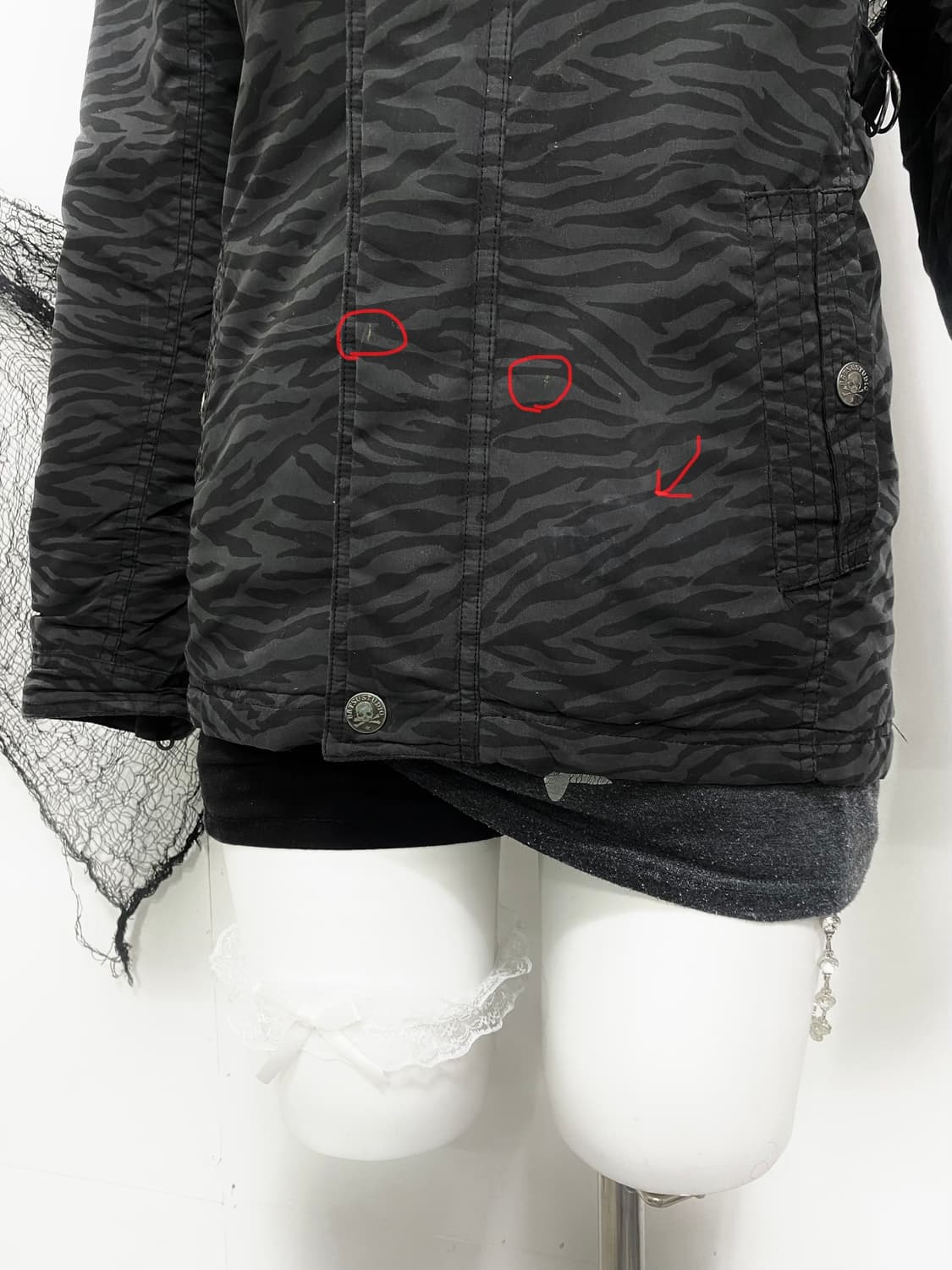 바츠 스튜디오 유니언잭 지브라 패딩 자켓 ໒꒱ 상품이미지7