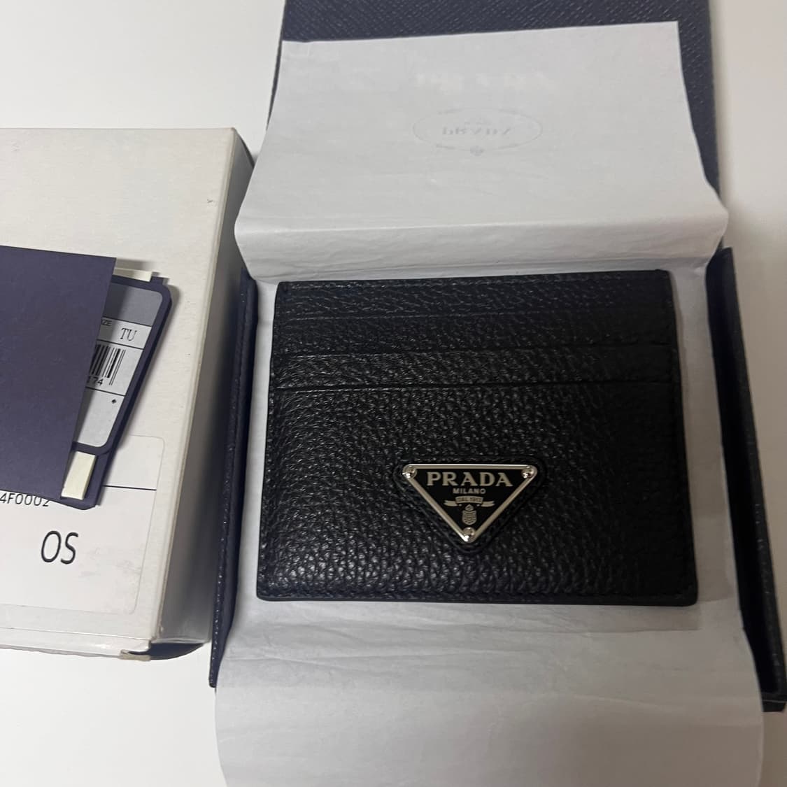 프라다 블랙 카드지갑 새제품 상품이미지2