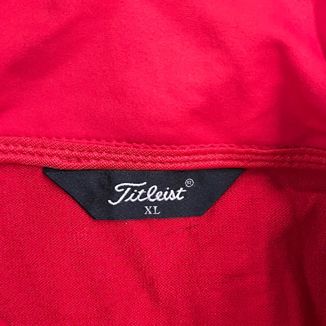 [정품/XL] 타이틀리스트 레드 하프넥 골프웨어 b19 상품이미지5