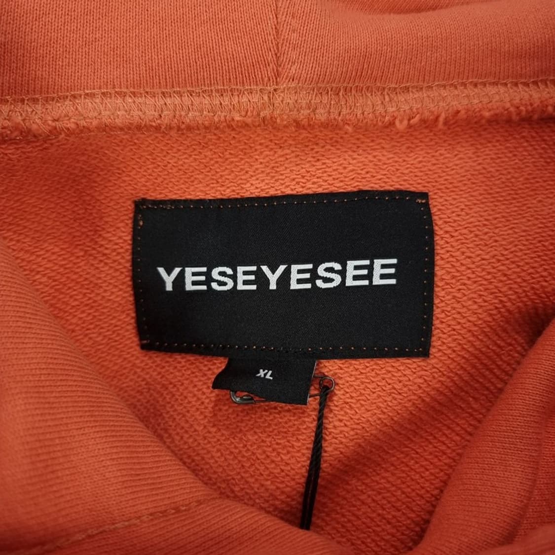 [예스아이씨] (새상품) 빅로고 프린팅 오버핏 후드티 오렌지 M19181 상품이미지6