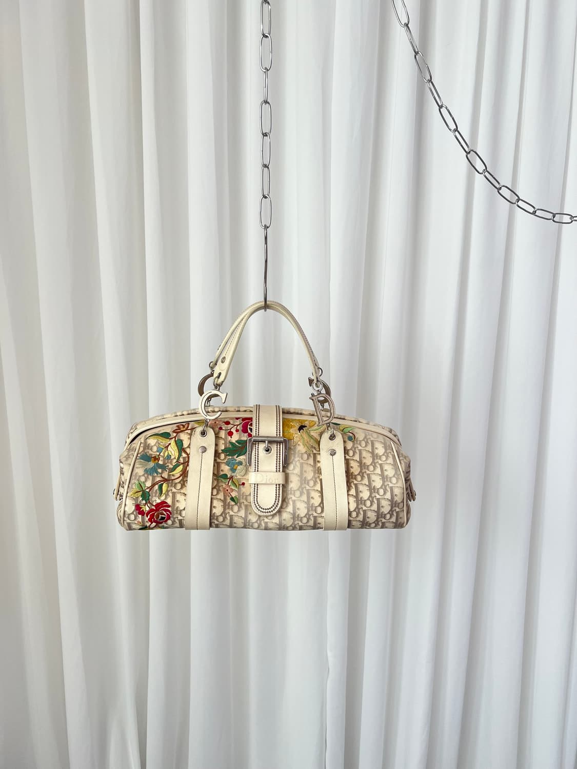 크리스찬 디올 2005 디오리시모 플로럴 트로터 숄더백 상품이미지1