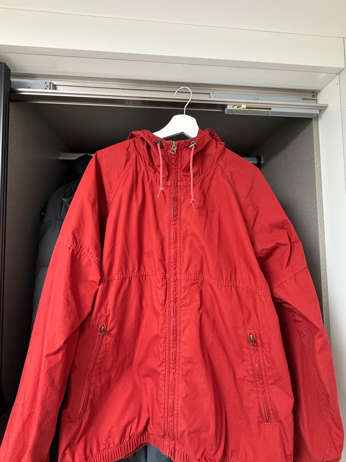 카키스 후디드 자켓 레드 L 상품이미지2