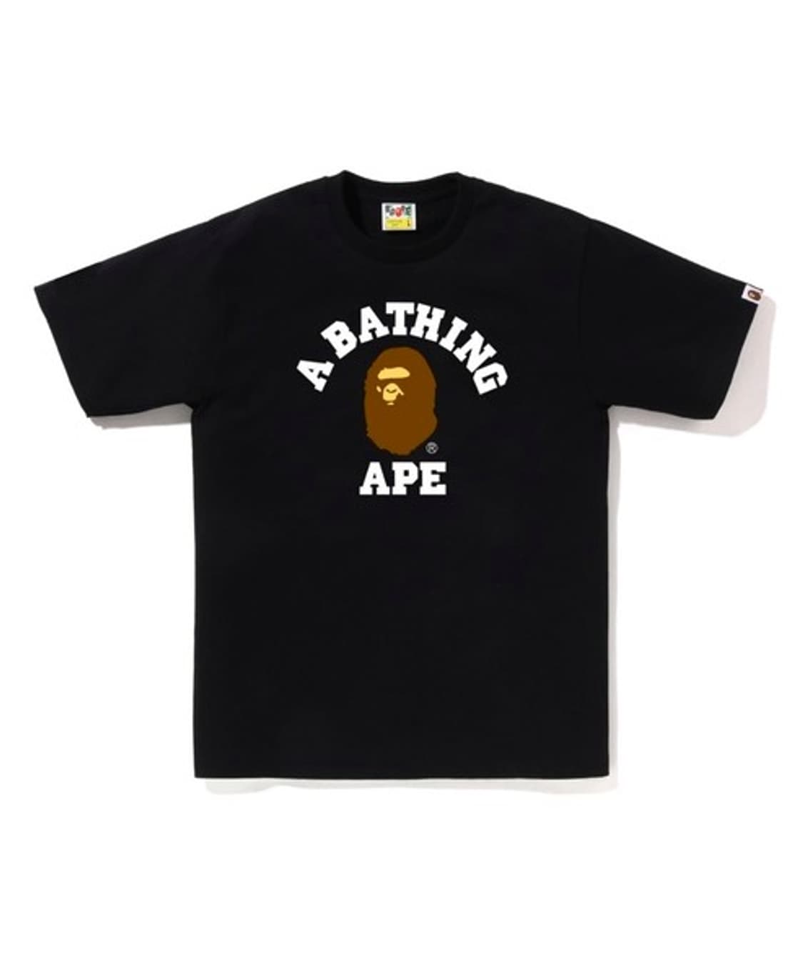 베이프 컬리지 티셔츠 블랙 S 상품이미지1