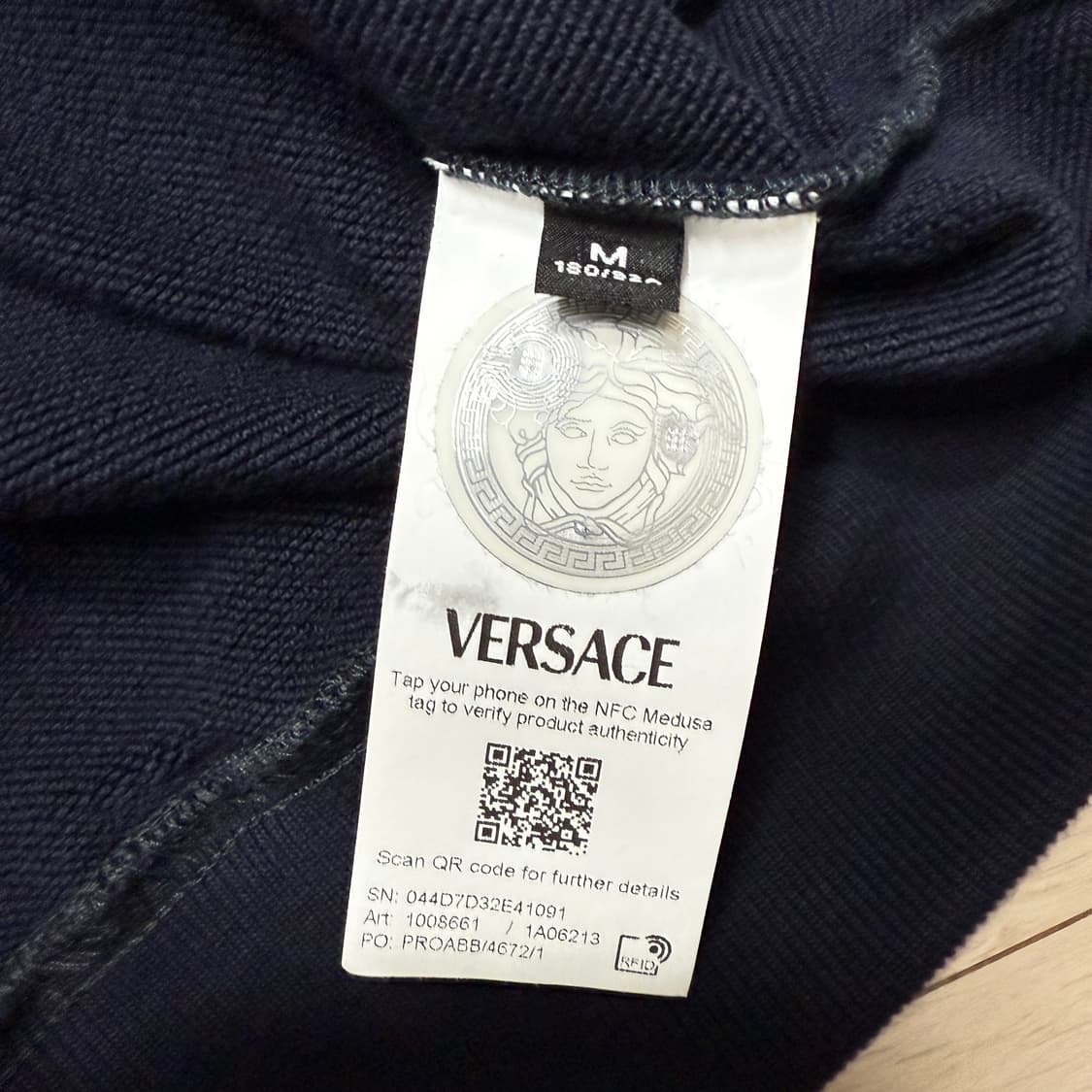 VERSACE 베르사체 후드티 네이비 새상품 상품이미지6