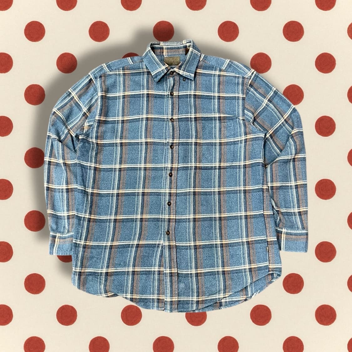 빈티지 플란넬 체크 셔츠 (XL) 상품이미지1