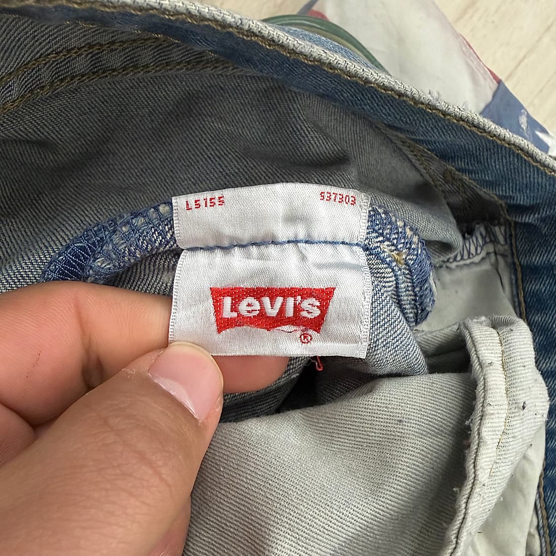 리바이스 501 스트레이트 연청 데님 팬츠 (34) 상품이미지9