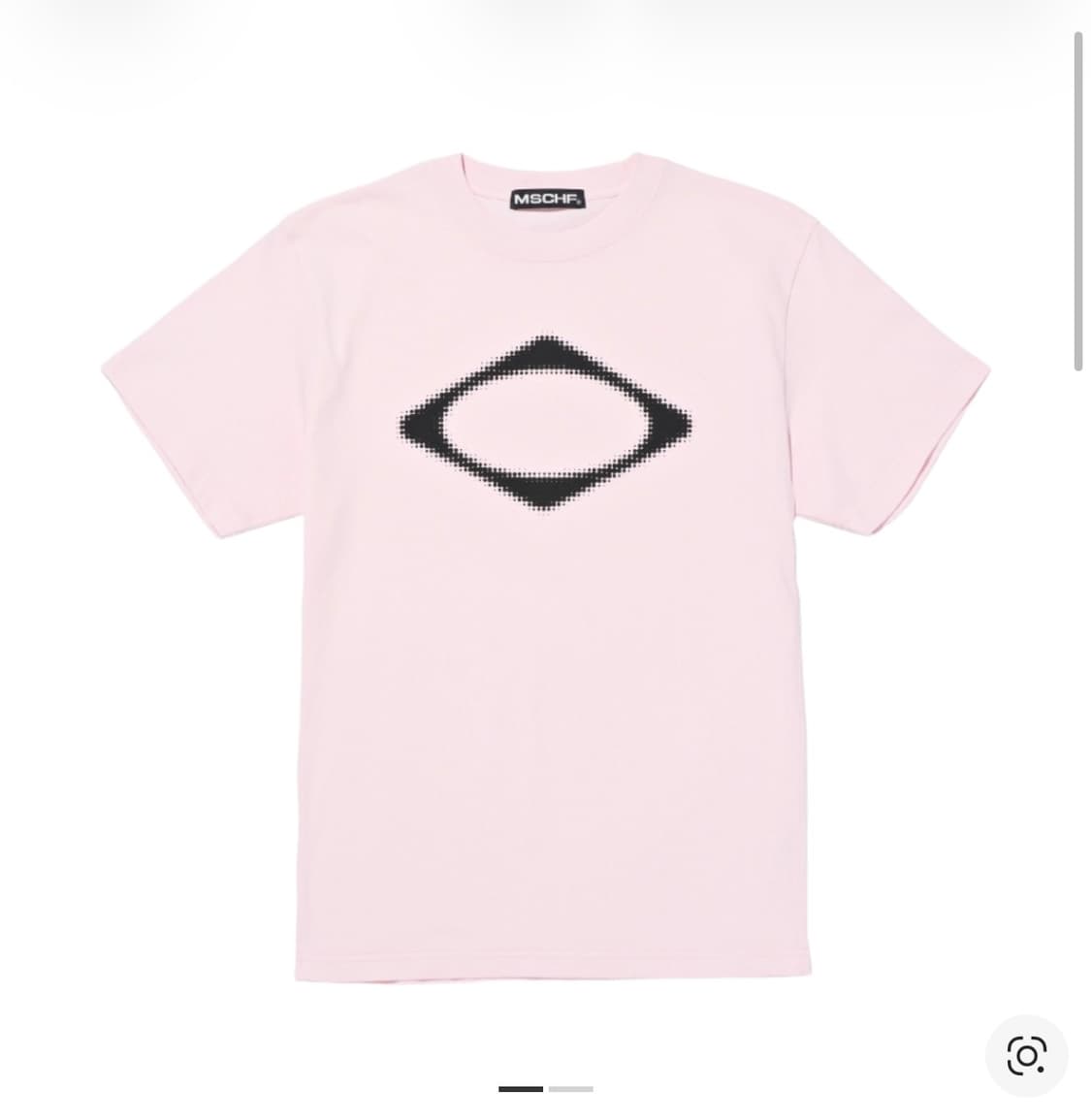 (W) 미스치프 롬버스 블러 티셔츠 라이트 핑크 상품이미지1