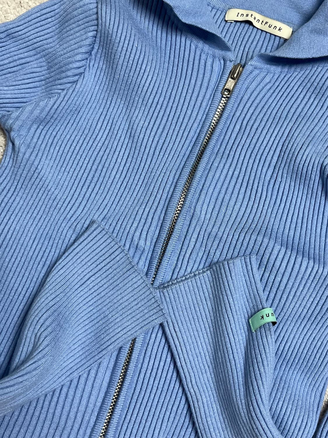 인스턴트펑크 니트집업 상품이미지3