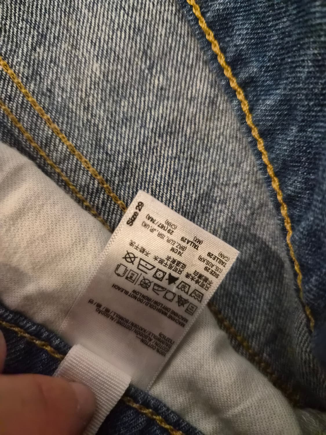 아메리칸어패럴 성조기 하이웨스트 청반바지 쇼츠 상품이미지5