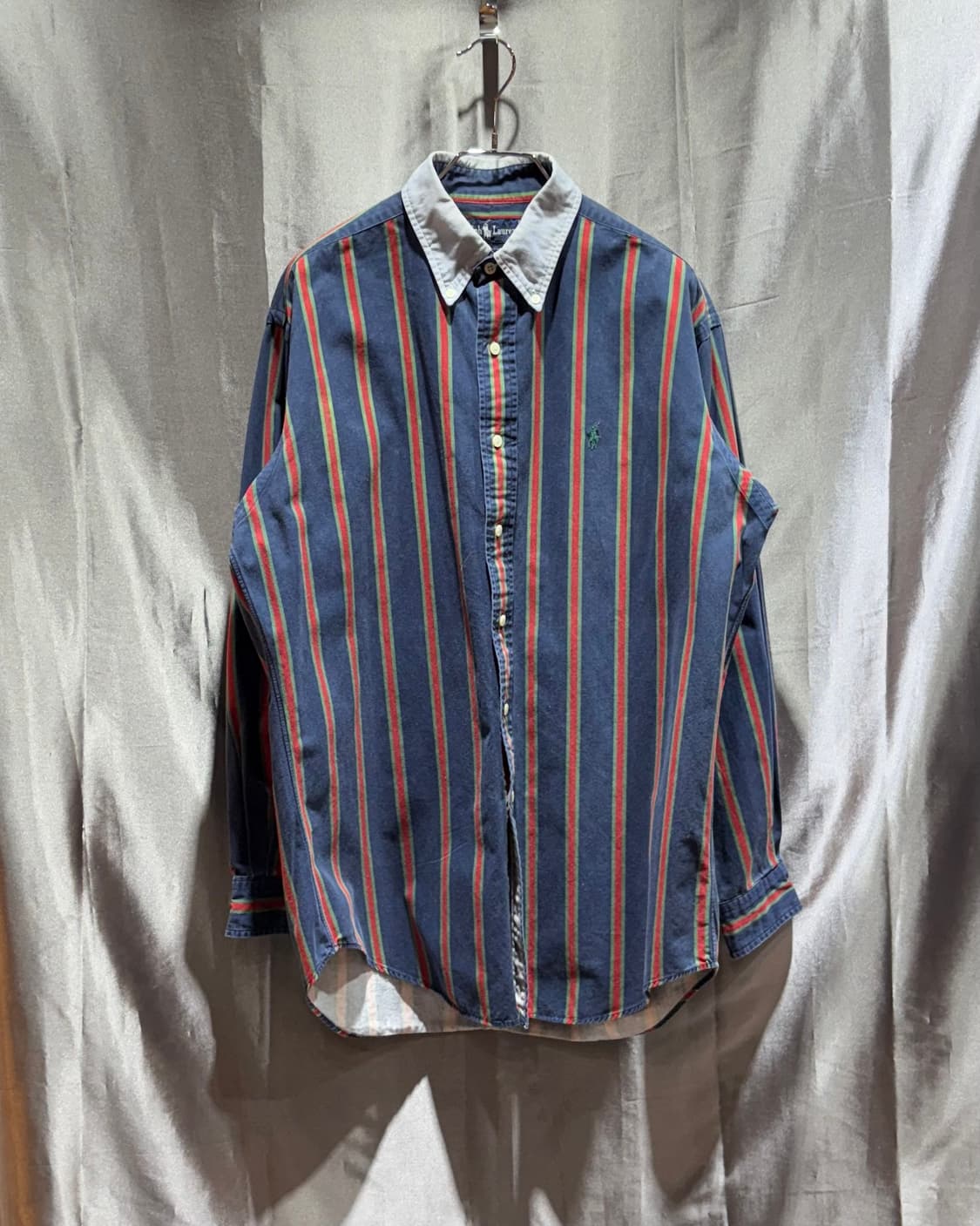 S 폴로랄프로렌 웨스턴 스트라이프 배색 셔츠 상품이미지2