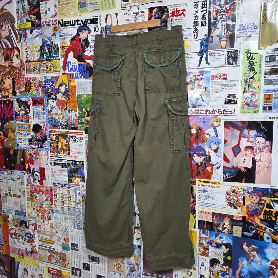 아베크롬비 카키 버튼플라이 멀티포켓 카고 팬츠 상품이미지5