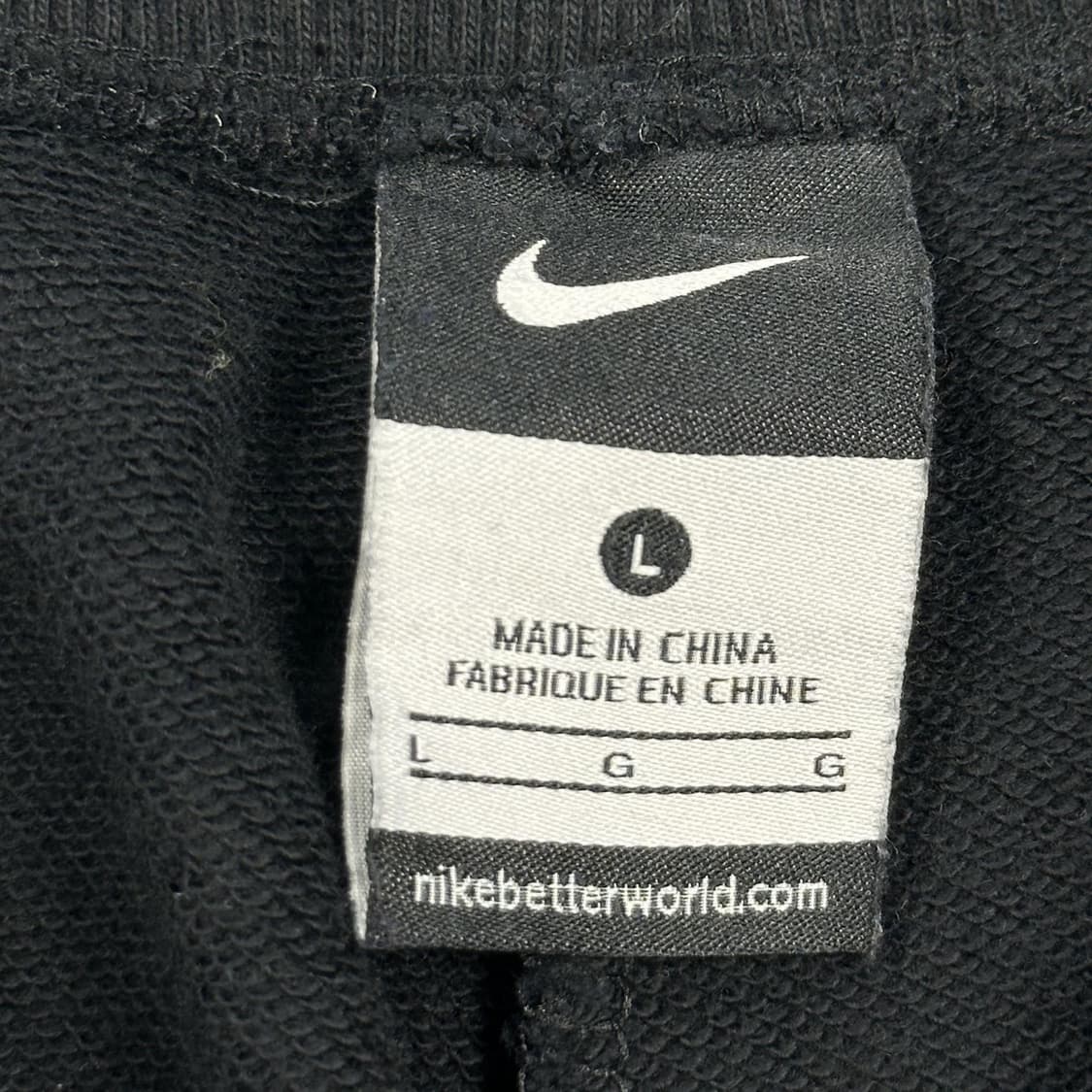 나이키 스우시 블랙 코튼 일자 츄리닝 바지 (L) 상품이미지5