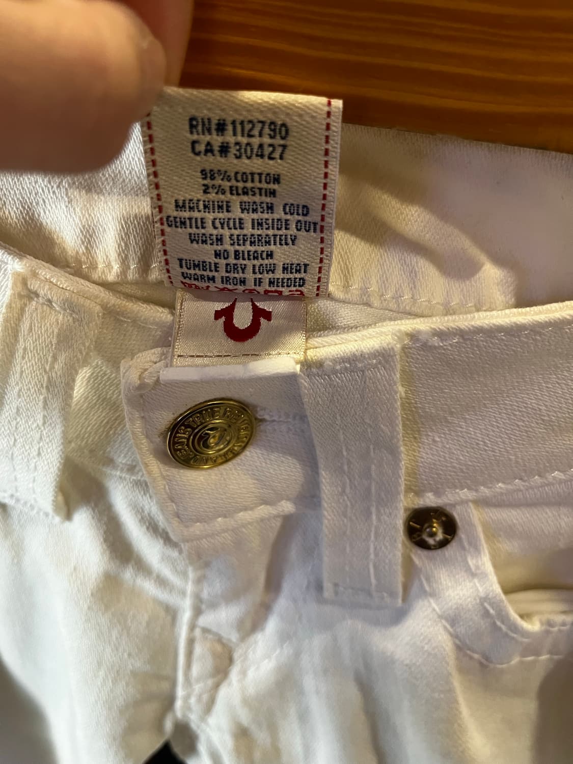 트루릴리젼 화이트•골드 부츠컷 데님팬츠 24 상품이미지8