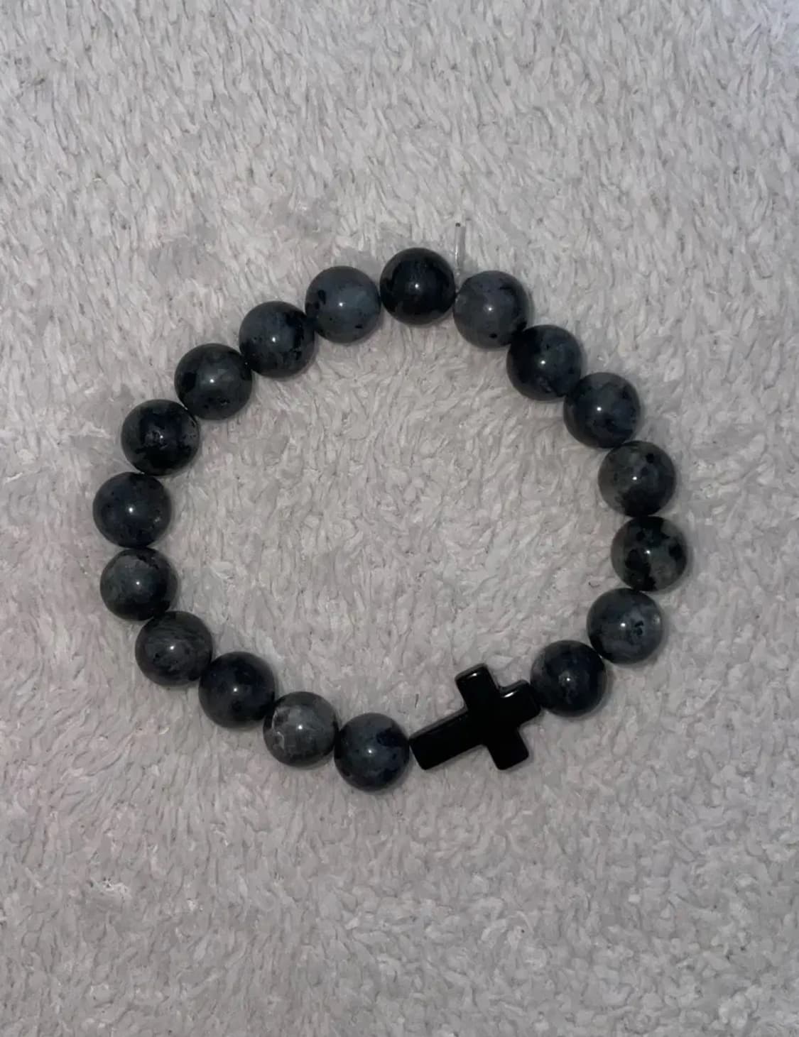 cross 십자가 원석 팔찌✝️ 상품이미지1