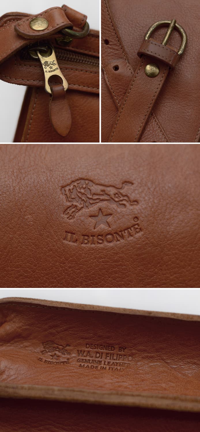 일비종떼 로니 더블 지퍼 트리오 포켓 가죽 숄더.크로스백 상품이미지9