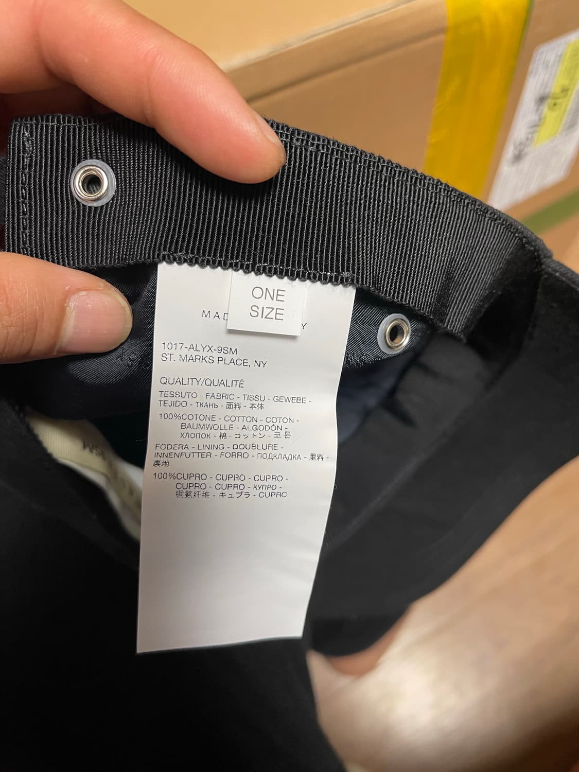 ALYX 알릭스 블랙 볼캡 상품이미지4