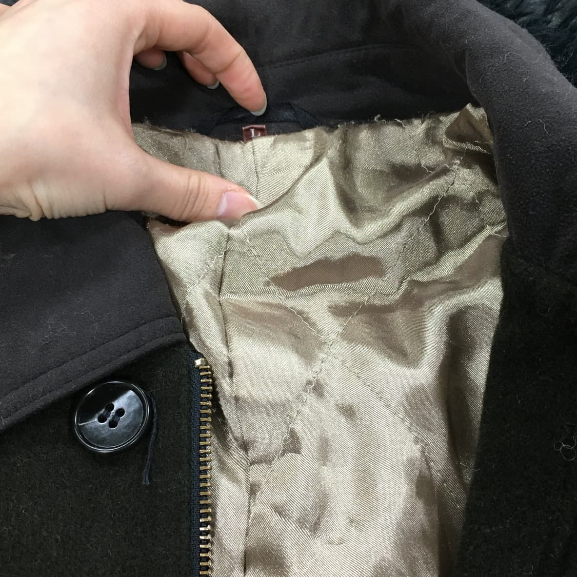 투티/0333 LIVBARY JPN 빈티지 자켓 카키 집업 아우터 상품이미지5