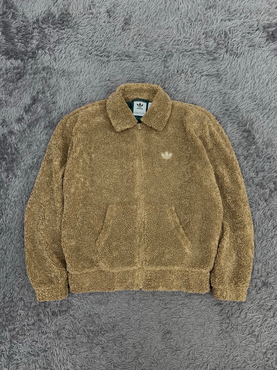 아디다스 파이어버드 브라운 뽀글이 후리스 자켓 상품이미지2