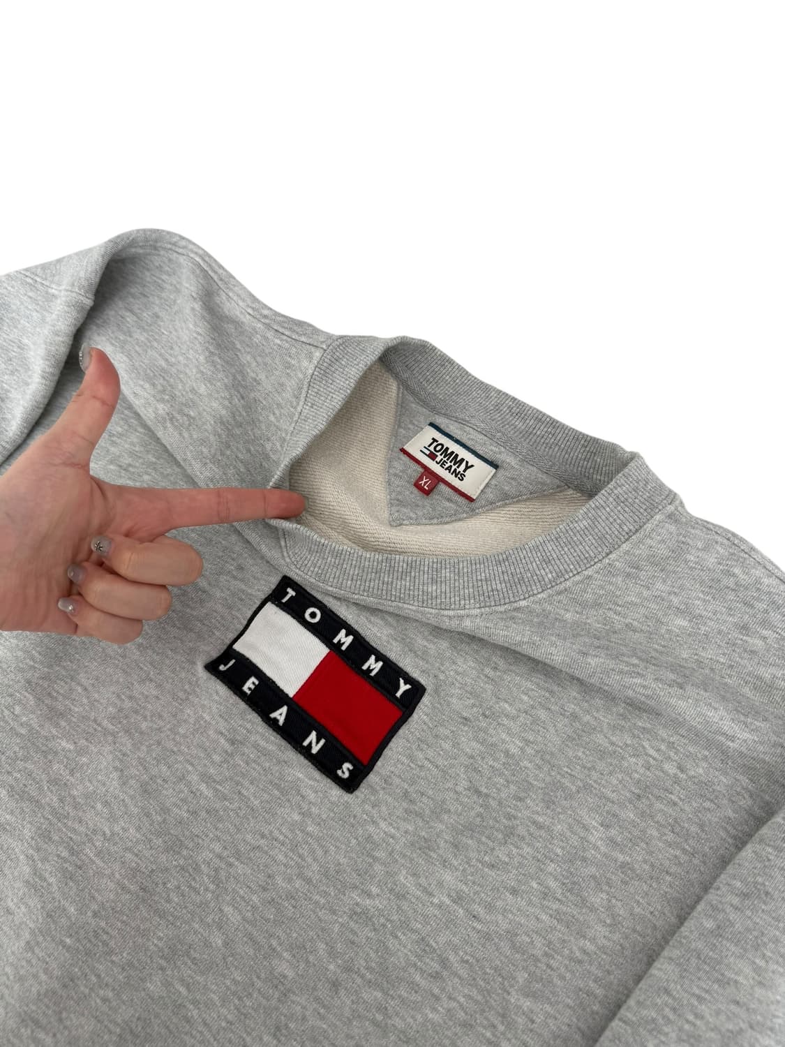 타미힐피거 로고 그레이 맨투맨 상품이미지6
