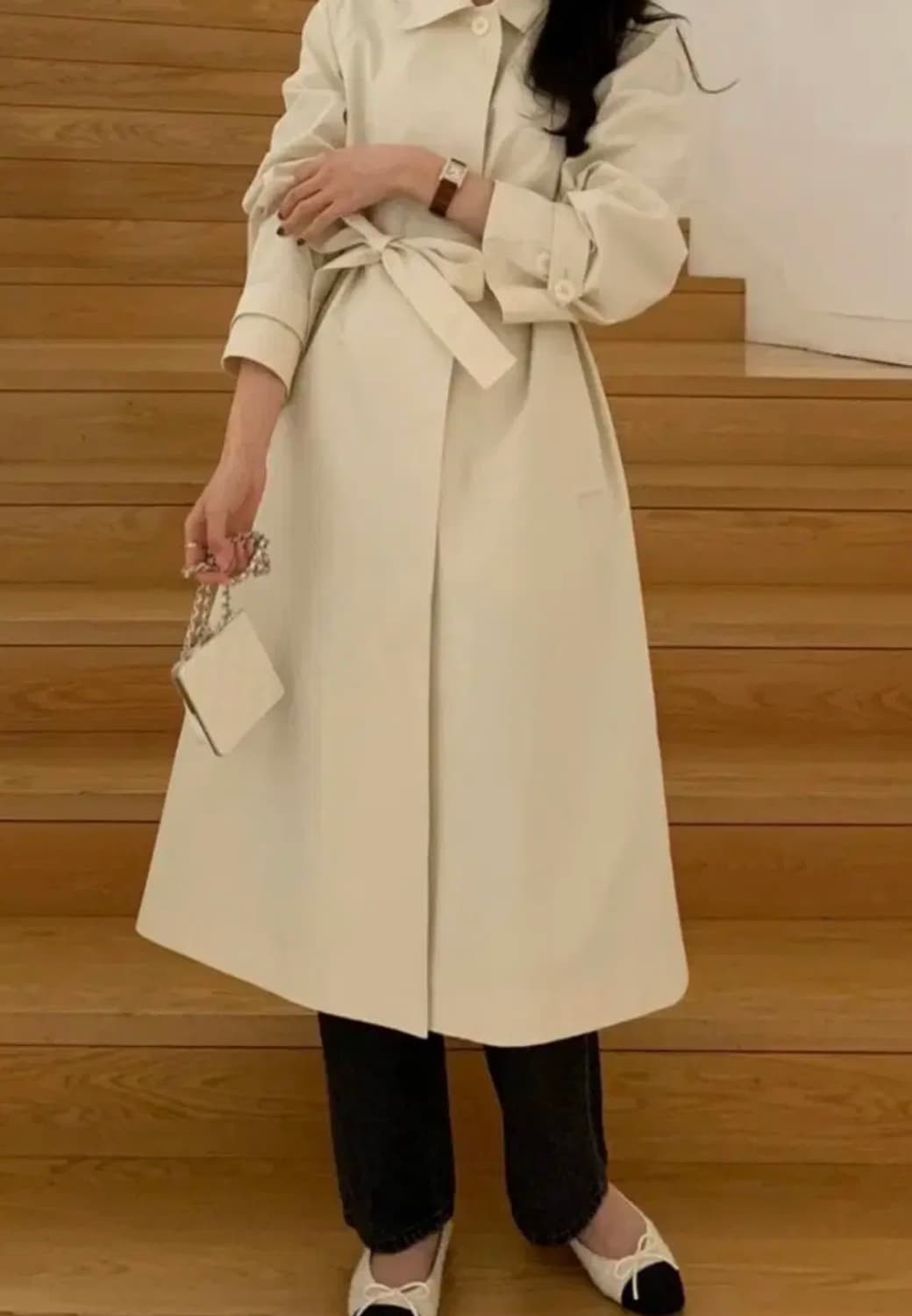 르플레인 브런치 트렌치 코트 + 의류보관 더스트 팩 + 택 및 단추 상품이미지9