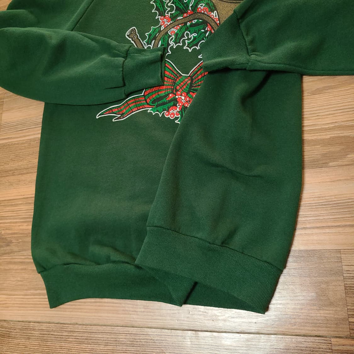 80s USA 빈티지 jerzees 나그랑 카키 스웻셔츠 긴팔 맨투맨 상품이미지4