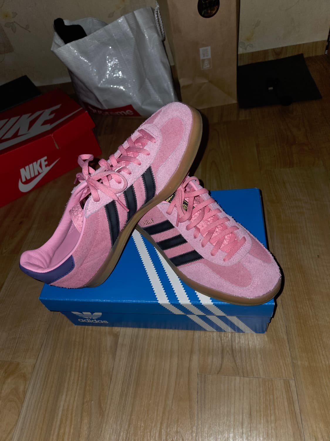 (W) 아디다스 가젤 인도어 블리스 핑크 상품이미지1