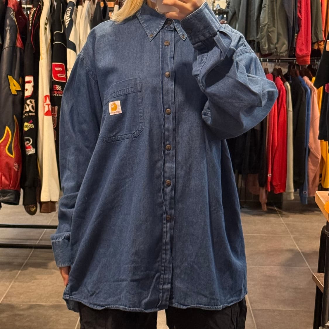 [NO.9] 칼하트 데님 긴팔셔츠 상품이미지2