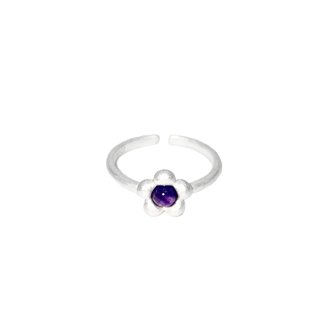 VeVe venom flower silver ring - purple 상품이미지1