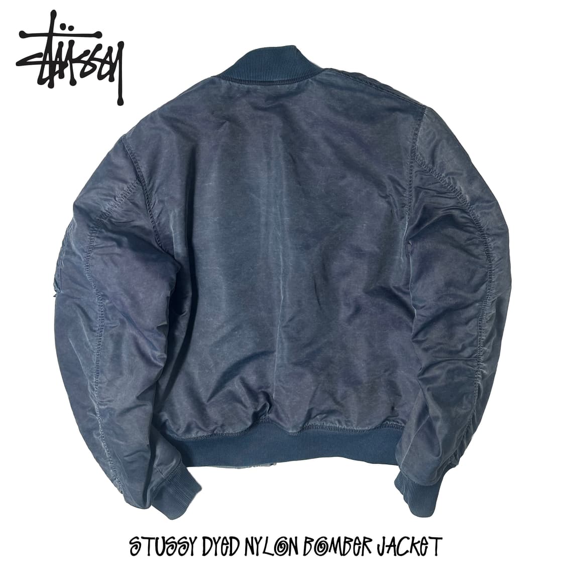 Stussy Dyed Nylon Bomber MA-1 Jacket 상품이미지2