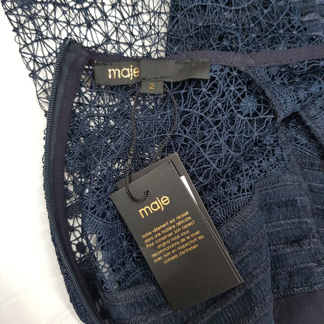 마쥬 네이비 레이스 미니 원피스 2사이즈 상품이미지8
