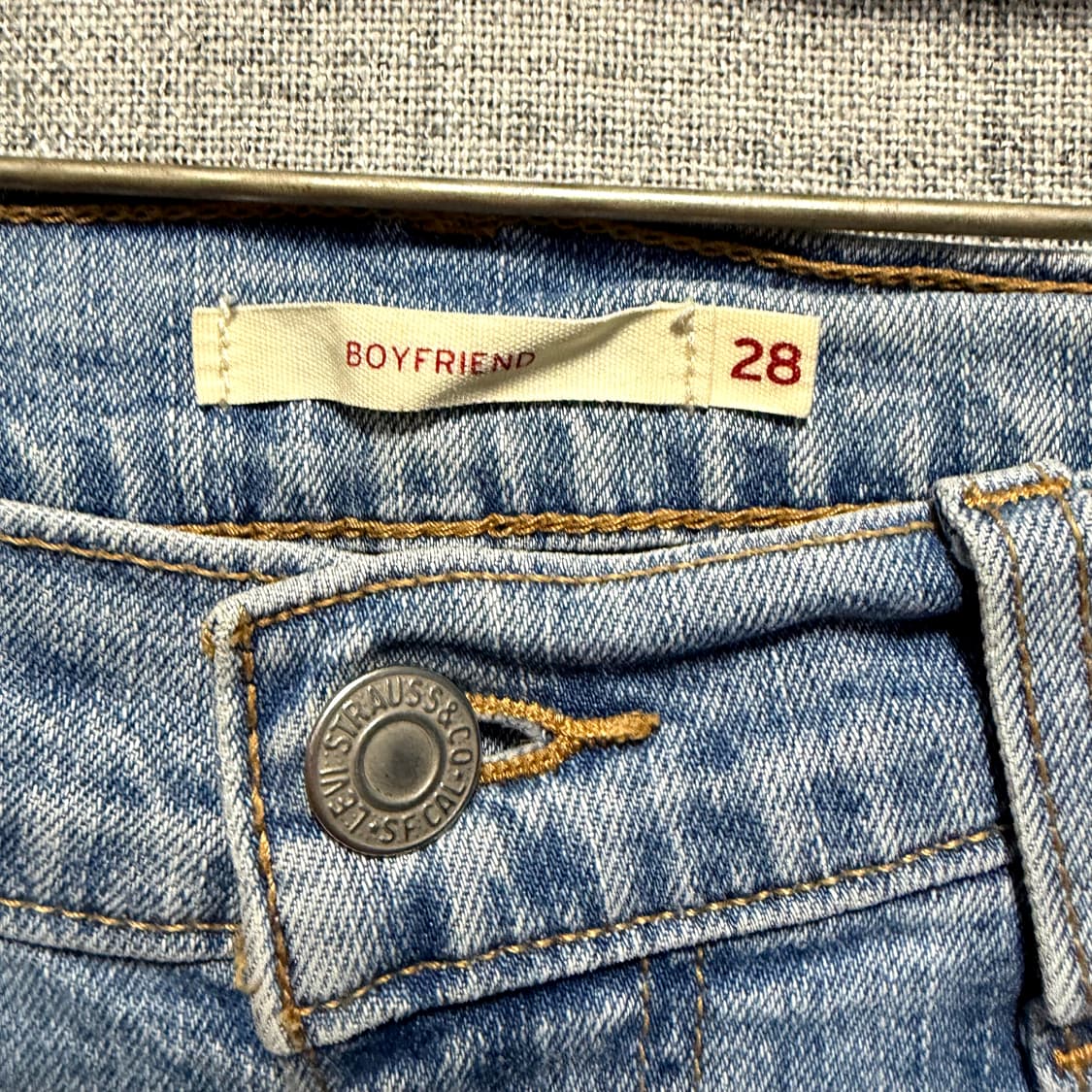 리바이스  연 찢 데님 청바지  상품이미지3