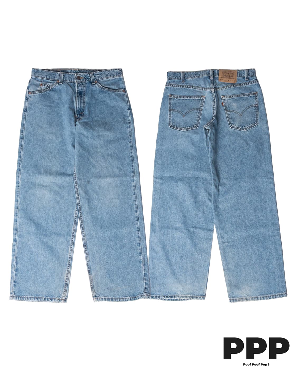 90’s 미제 오렌지탭 리바이스 567 엑스트라 와이드 레그 31x30 상품이미지1