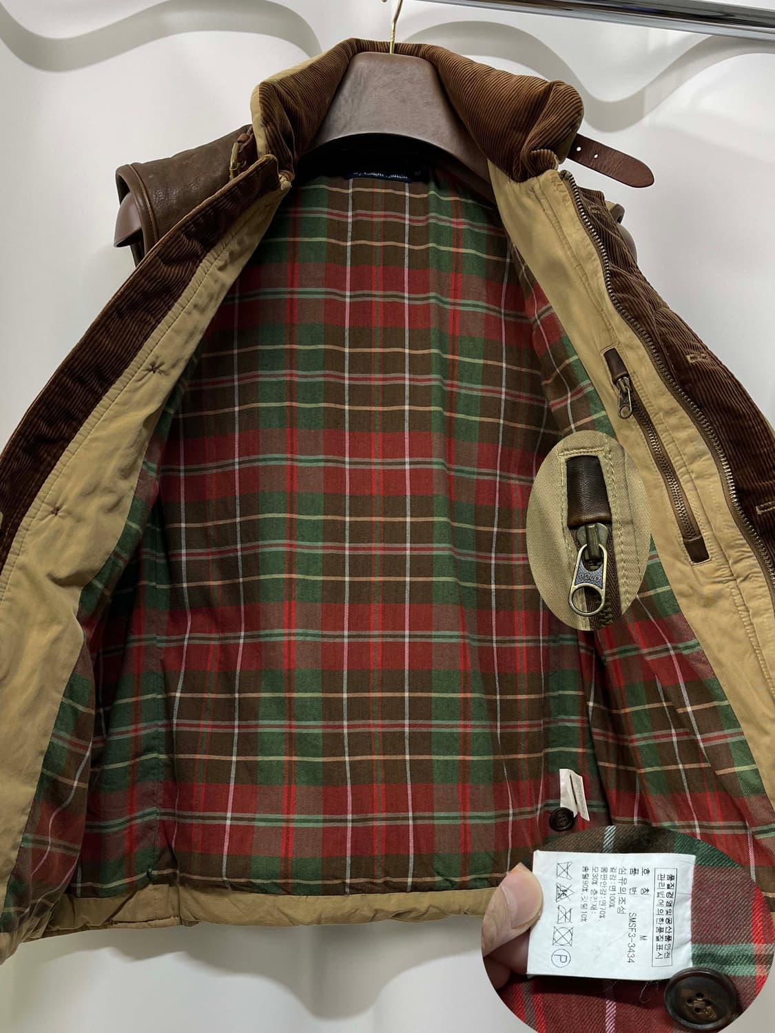 폴로 랄프로렌 카우하이드 캠튼 코듀로이 헌팅 다운베스트 자켓 상품이미지3