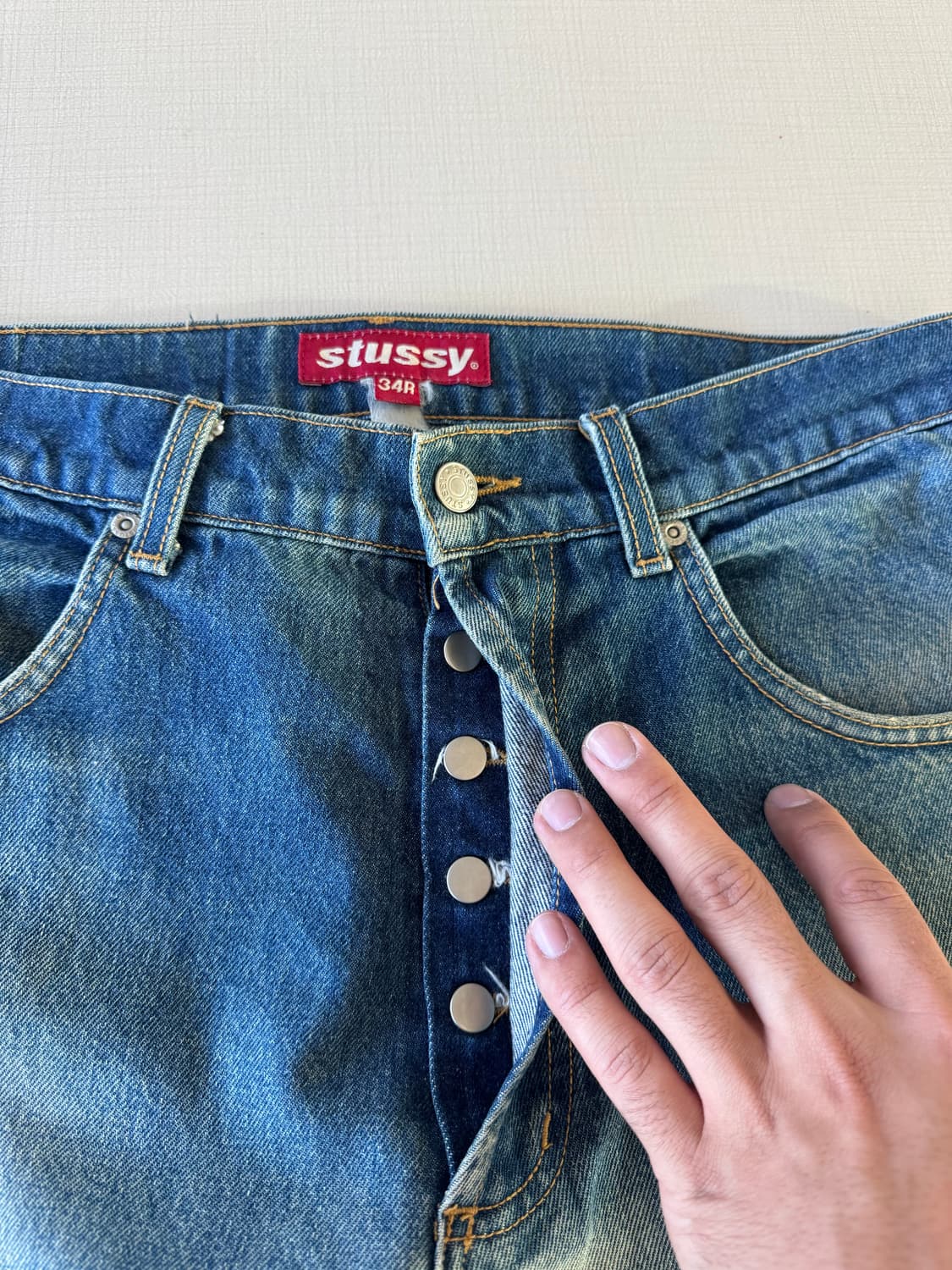 90s 스투시 데님 팬츠 상품이미지8