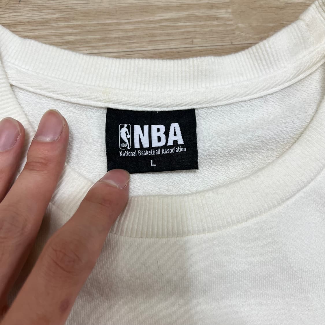 NBA 빅로고 맨투맨 티셔츠 [화이트] L/100 상품이미지5