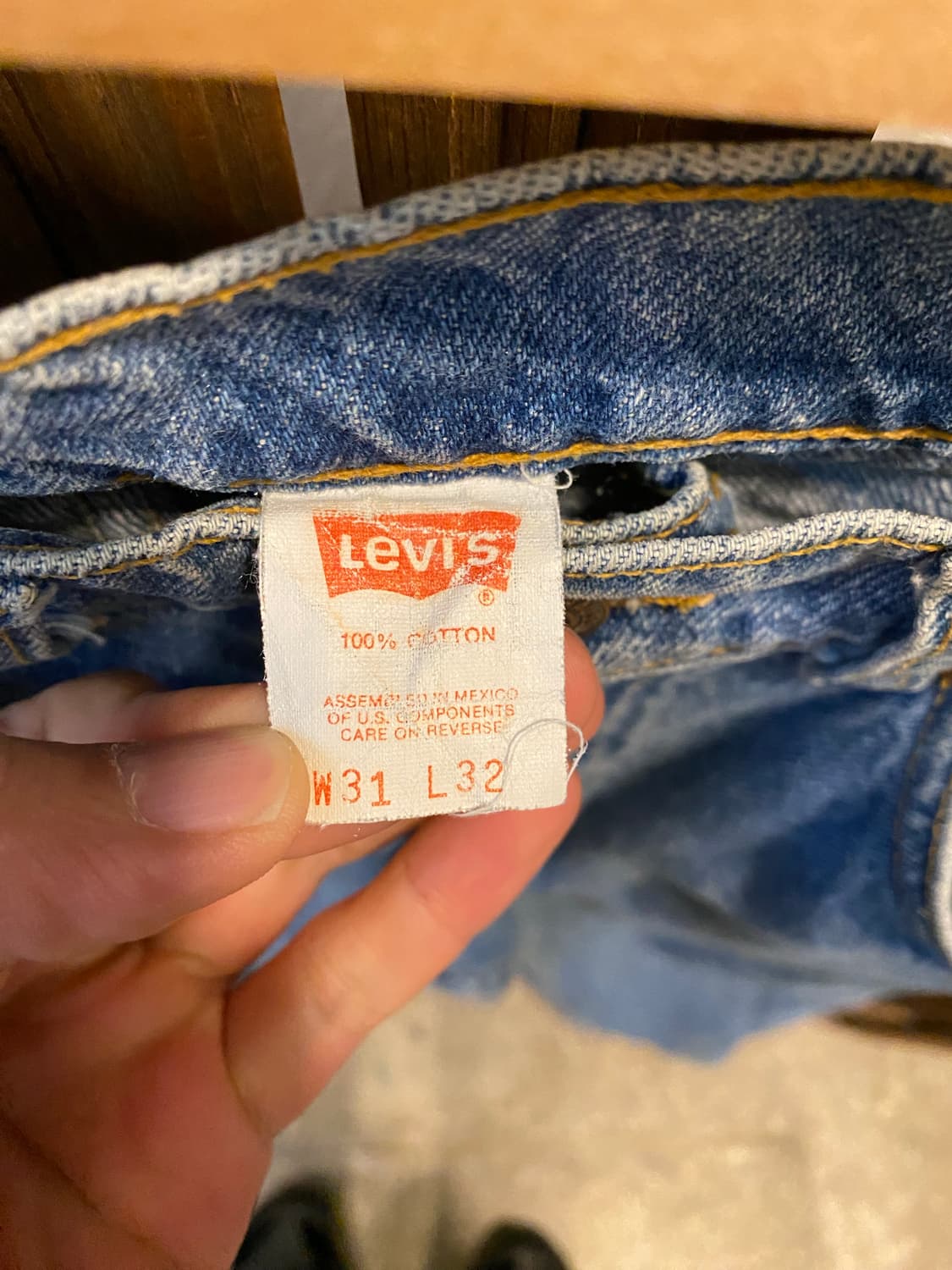 90S 리바이스 505 오렌지탭 팬츠 31“ 상품이미지5