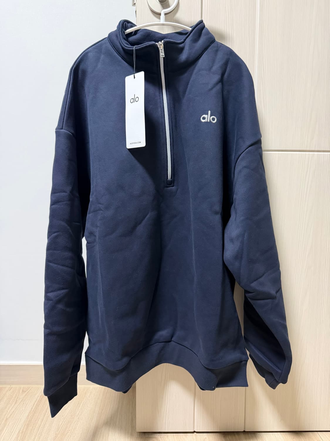 알로 반집업 기모맨투맨 새상품 상품이미지1