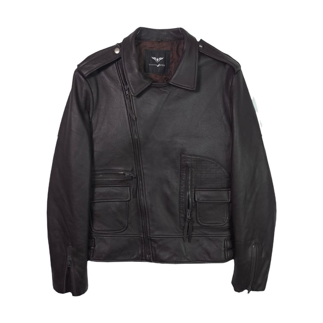 JINTEOK 빈티지 리얼레더 남성 라이더자켓 상품이미지1