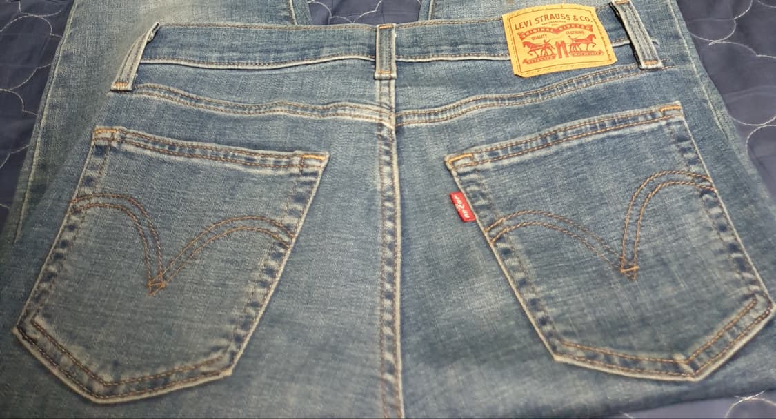 리바이스 보이프렌드핏 미드라이즈 스트레치 데님팬츠 인디고 (25) 상품이미지2