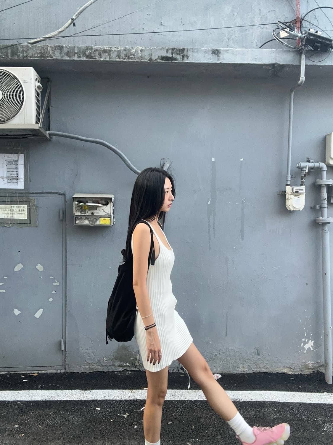 플리즈프로젝트KNIT SLEEVELESS DRESS, WHITE 원피스 상품이미지3