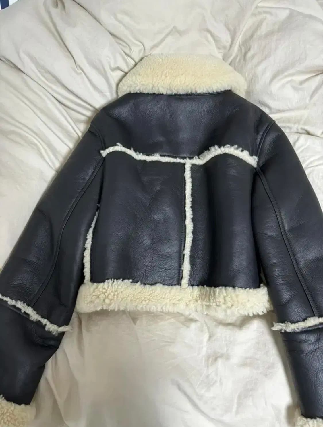 cos 리얼레더 무스탕 xs 상품이미지2