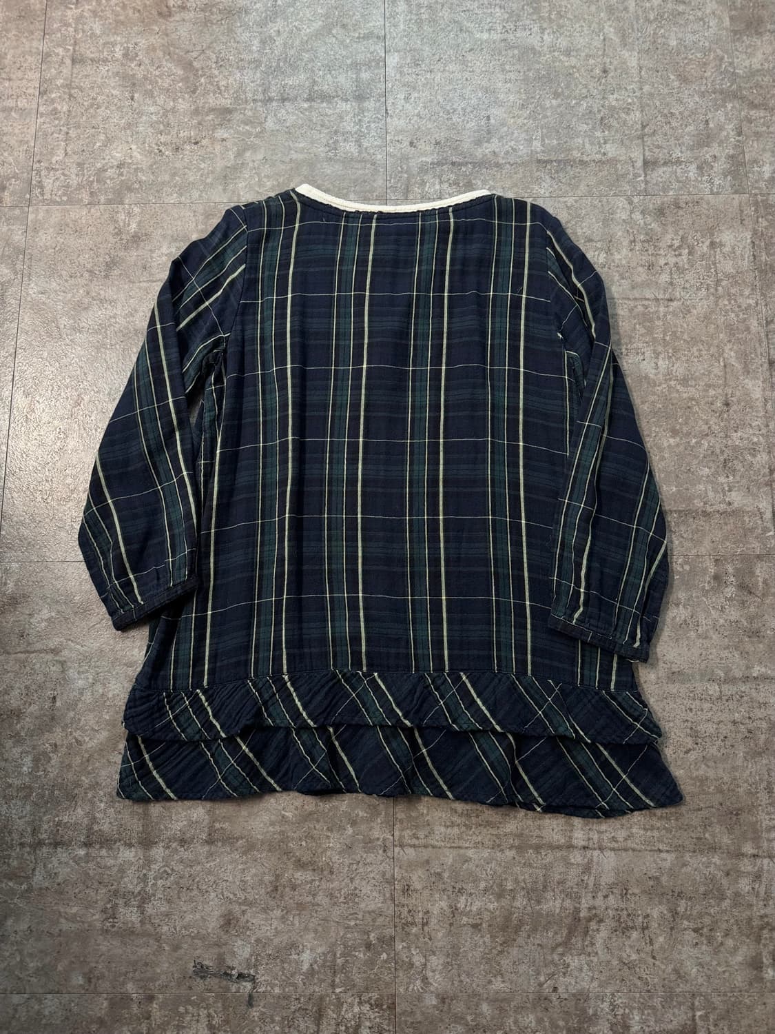 플레어 슬리브 가디건 버튼 레이어드 넥 원피스 쇼츠 pcs SET 상품이미지9