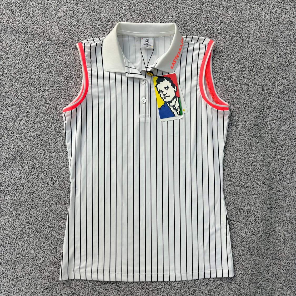 85 새상품 까스텔바작 민소매 골프티  0305J 상품이미지1