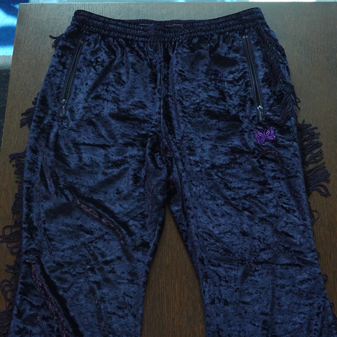 니들스 플레어핏 프린지 벨벳 팬츠 상품이미지2