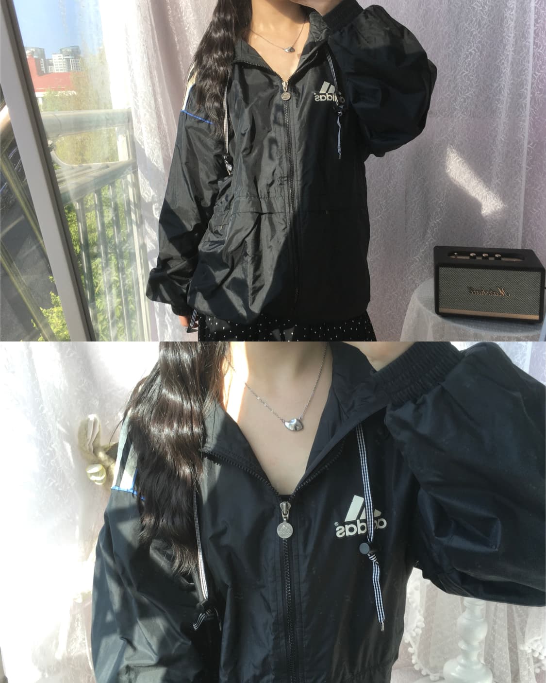 Adidas 80's old school windbreaker 상품이미지2