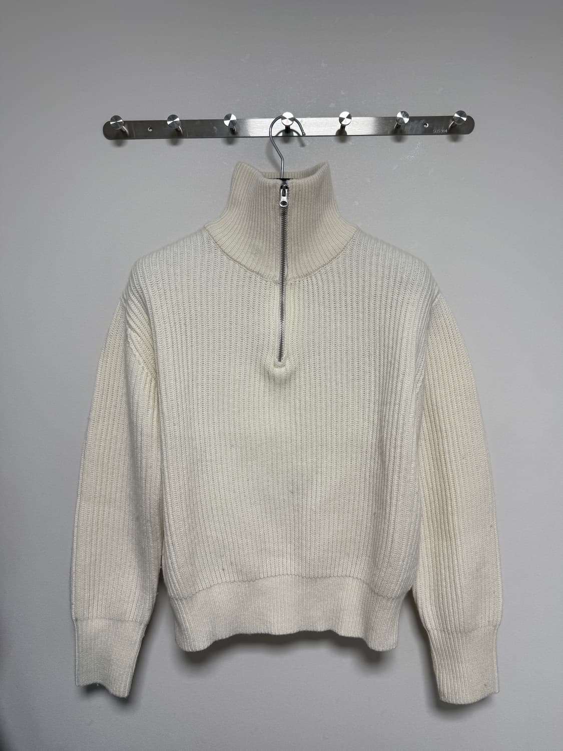 던스트 UNISEX HALF ZIP-UP RIBBED WOOL SWEAT 상품이미지4