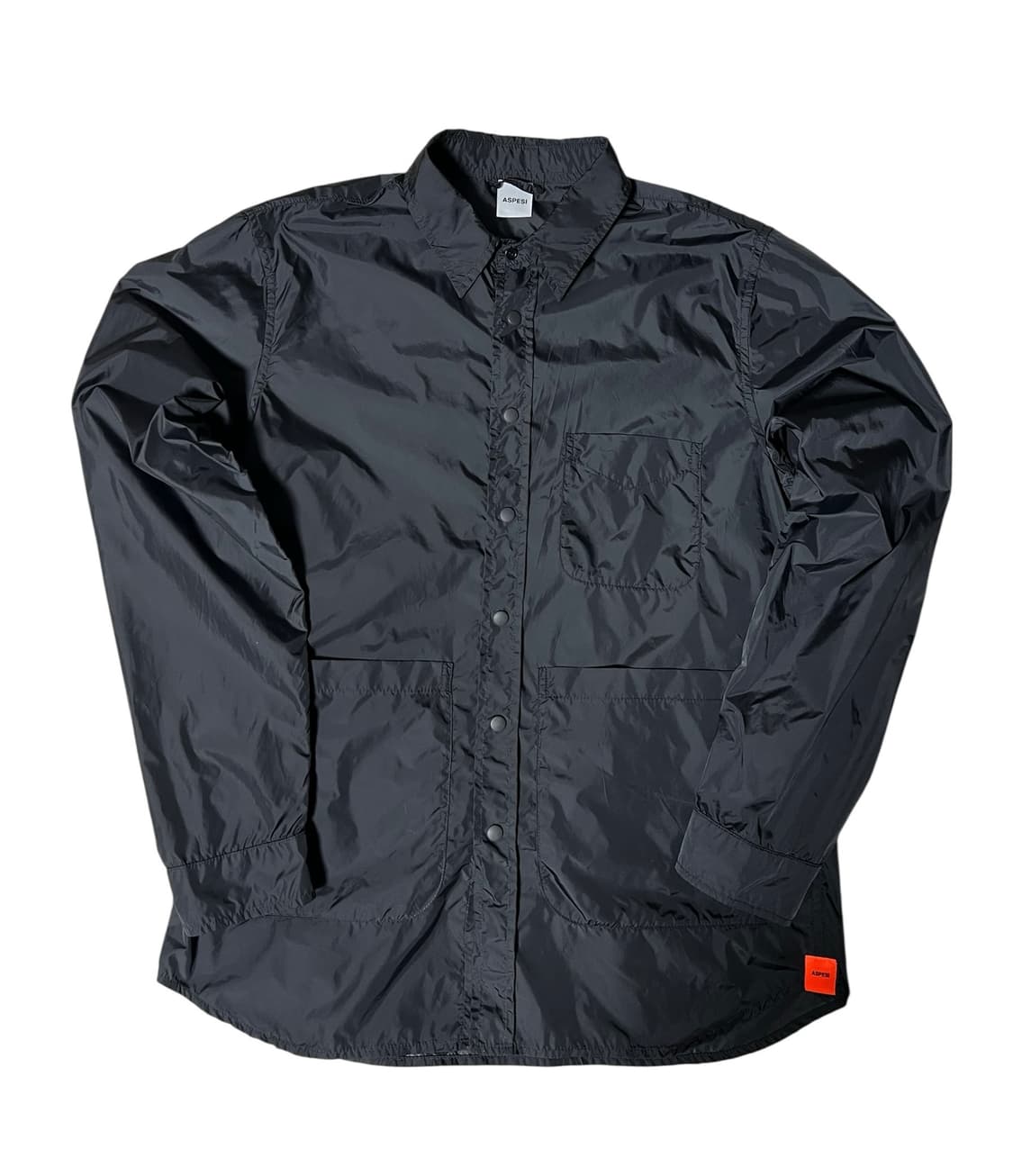 아스페시 바람막이 셔츠 쟈켓  블랙 상품이미지1