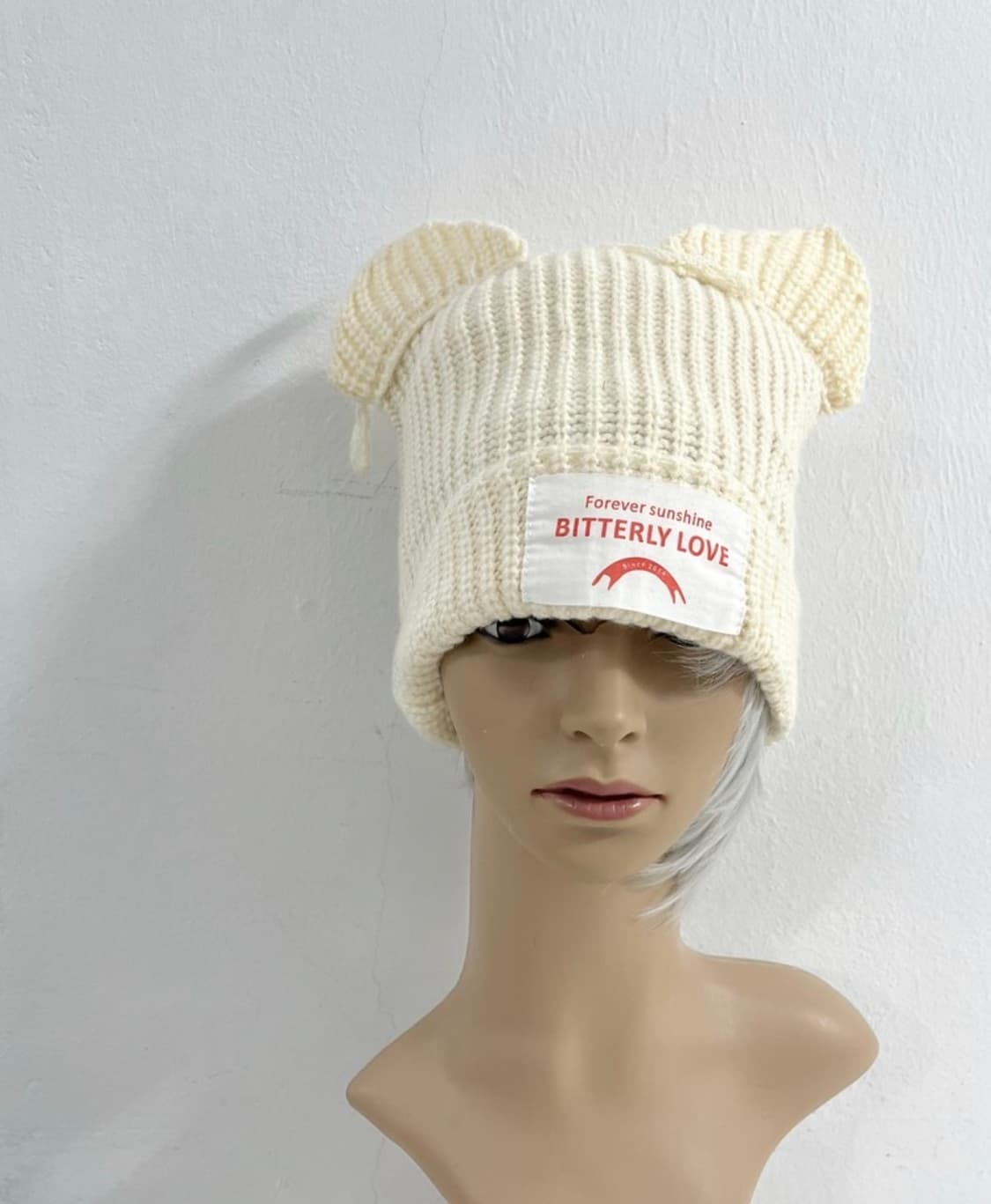 Cat Ear Ribbed Beanie 상품이미지2