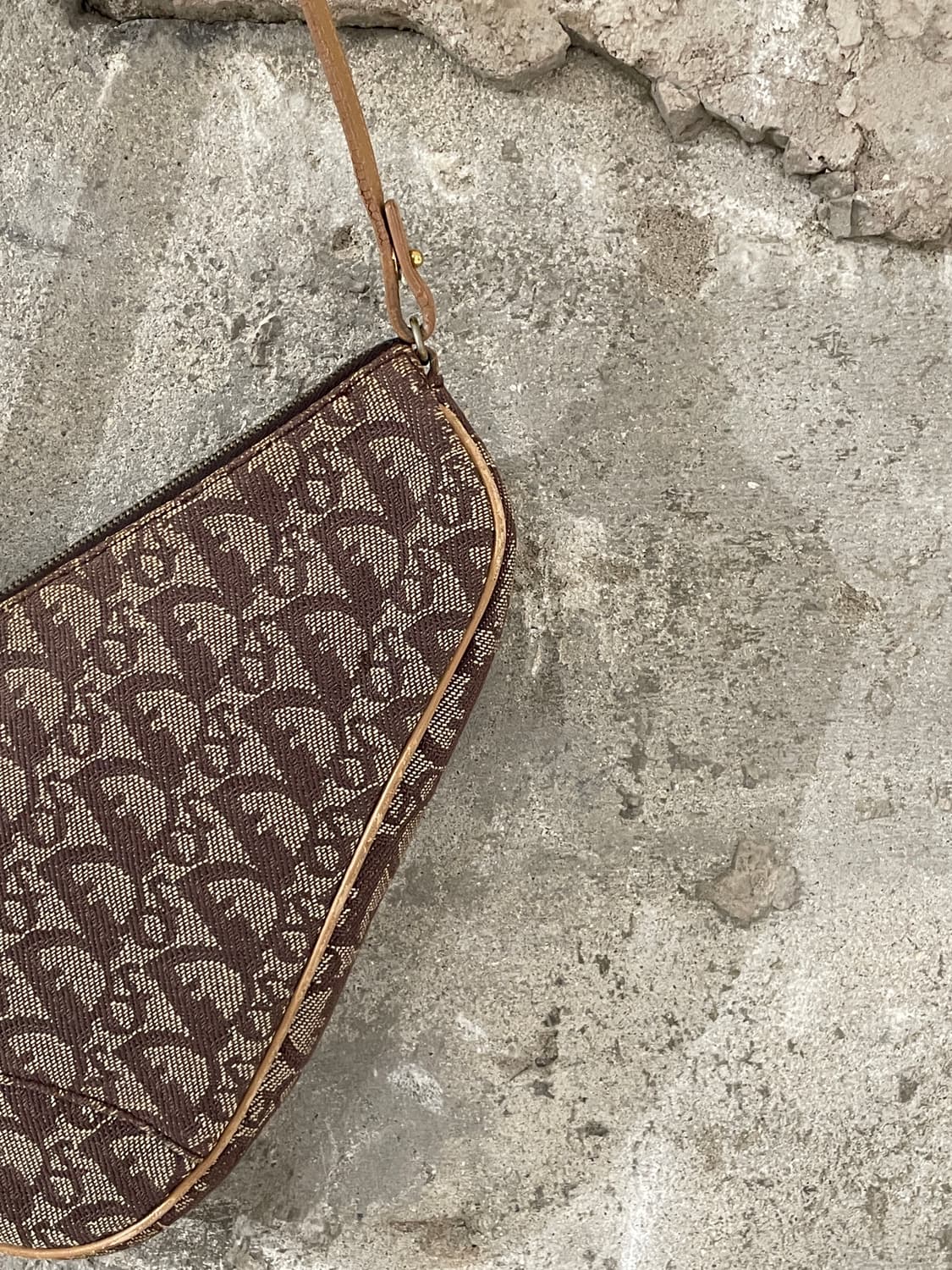 크리스찬 디올 오블리크 베이지 미니 새들백 상품이미지3