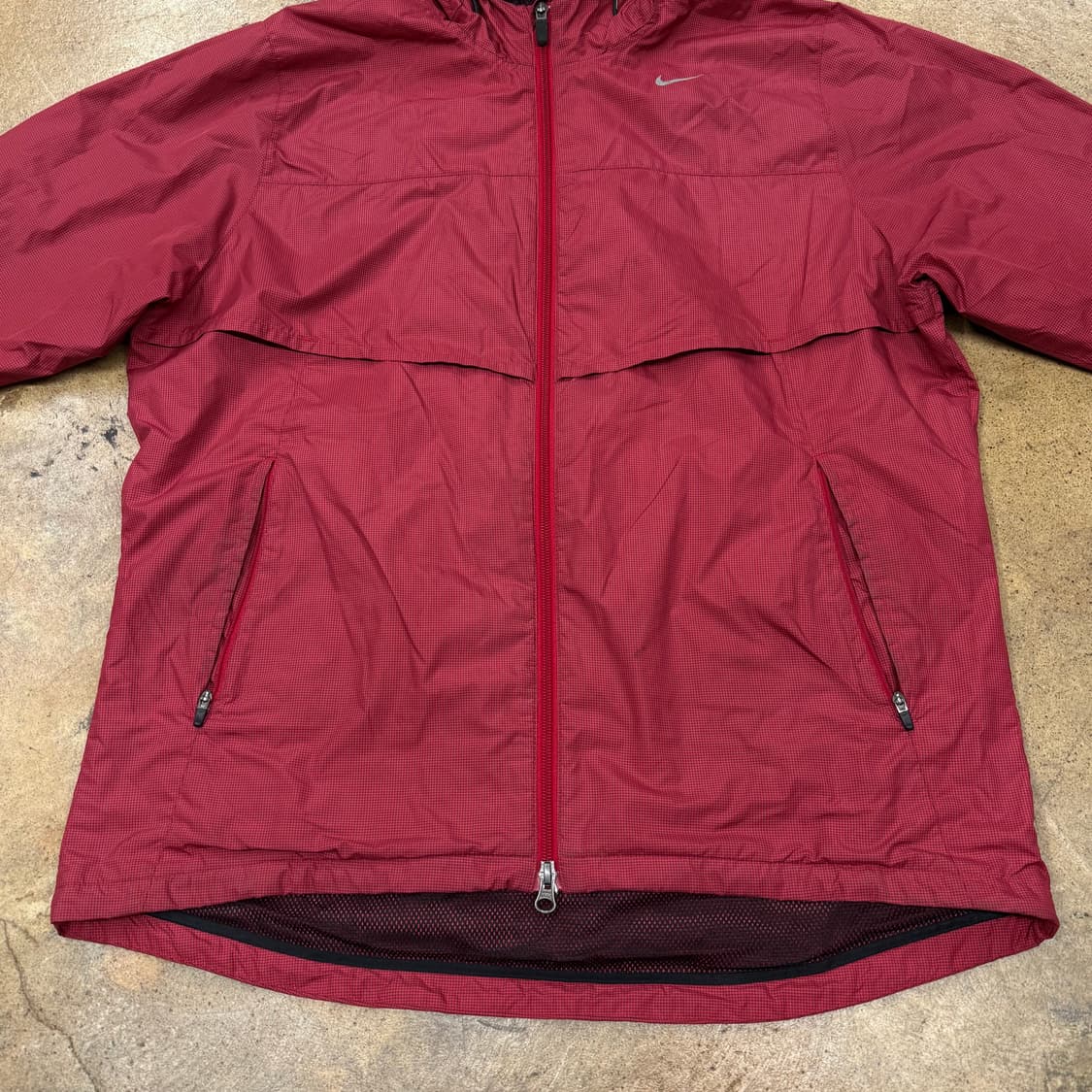 [정품/XL] 나이키 버건디 바람막이 후드 집업 b15 상품이미지3